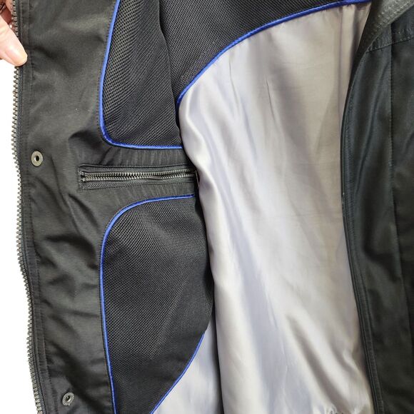 CK Mens Black Rain/Athletic Jacket-Full Zip & Snap-7 Pockets-Athleisure-M - Picture 5 of 12